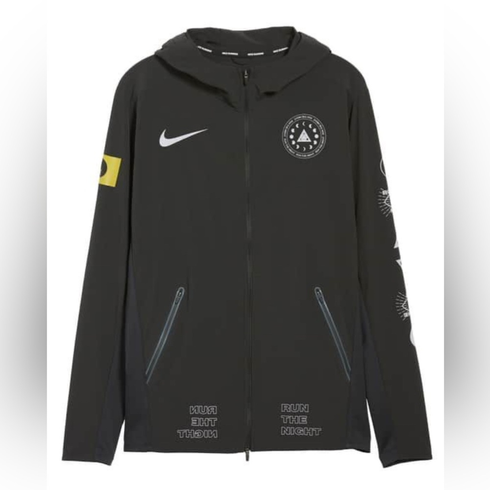 Nike ‘Run the Night’ Nike Solstice running jacket size L (Extremely Rare)